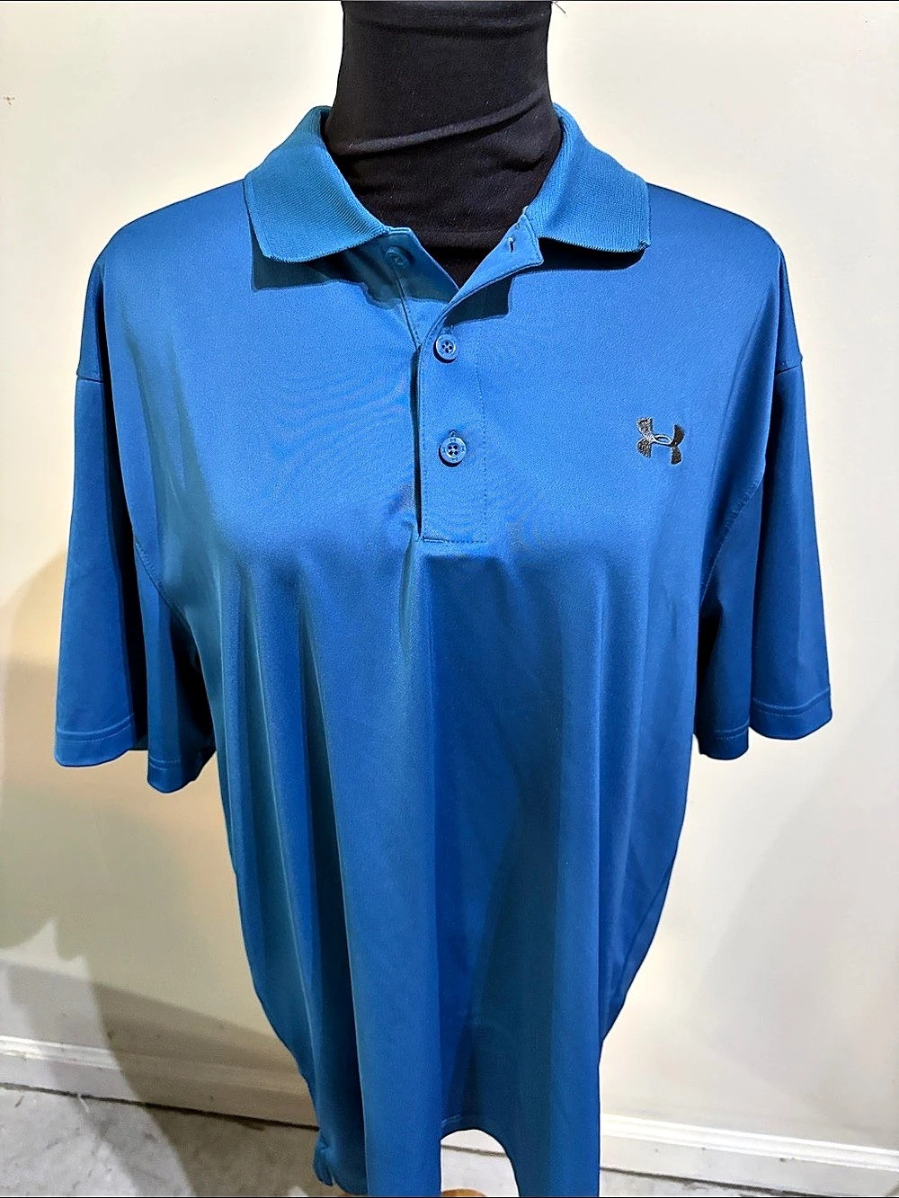 Under Armour Blue Polo Shirt Size XL Like New